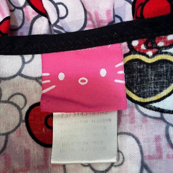 Hello Kitty Pink Nurse Scrub Medical Care Top Small Cute Sunglasses Bow Kawaii - Picture 4 of 7